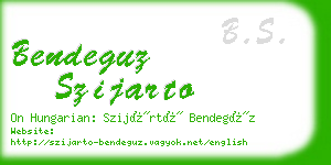 bendeguz szijarto business card